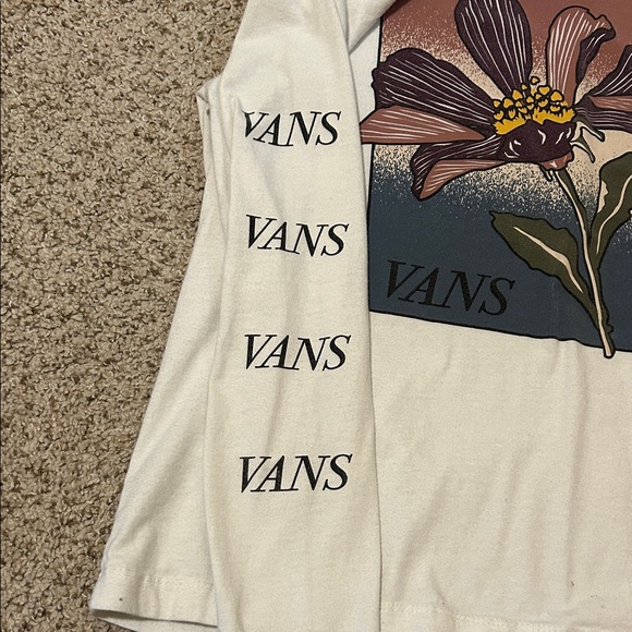 Vans White Long Sleeve with Floral Graphic - Picture 4 of 9